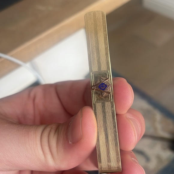 Vintage 12k Gold filled Masonic Money Clip - Picture 6 of 6